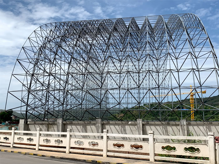 沙坪坝山寨矿储煤棚网架